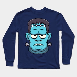 Frankenstein Monster Face Long Sleeve T-Shirt